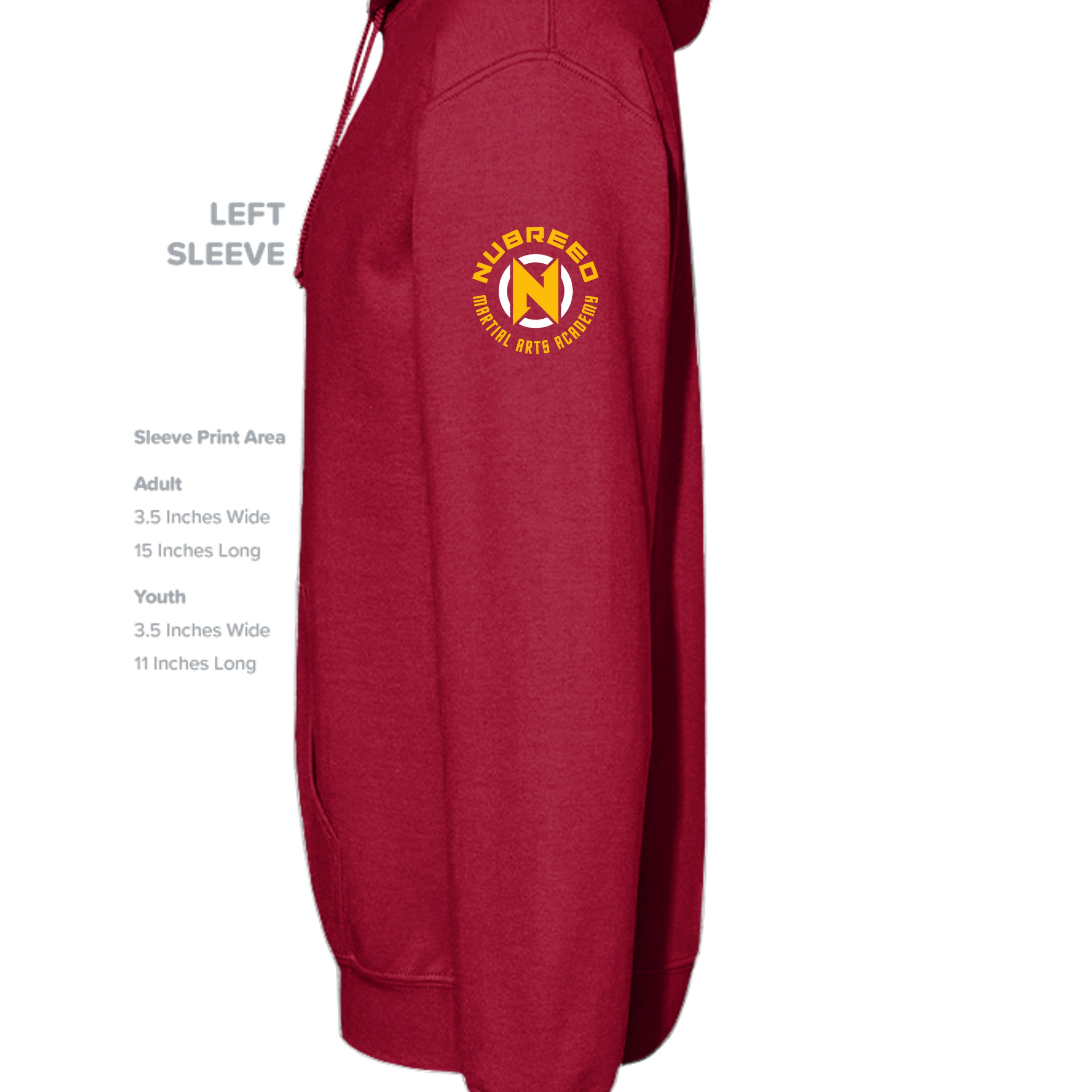 CARDINAL RED - G185 - SLEEVE_LEFT