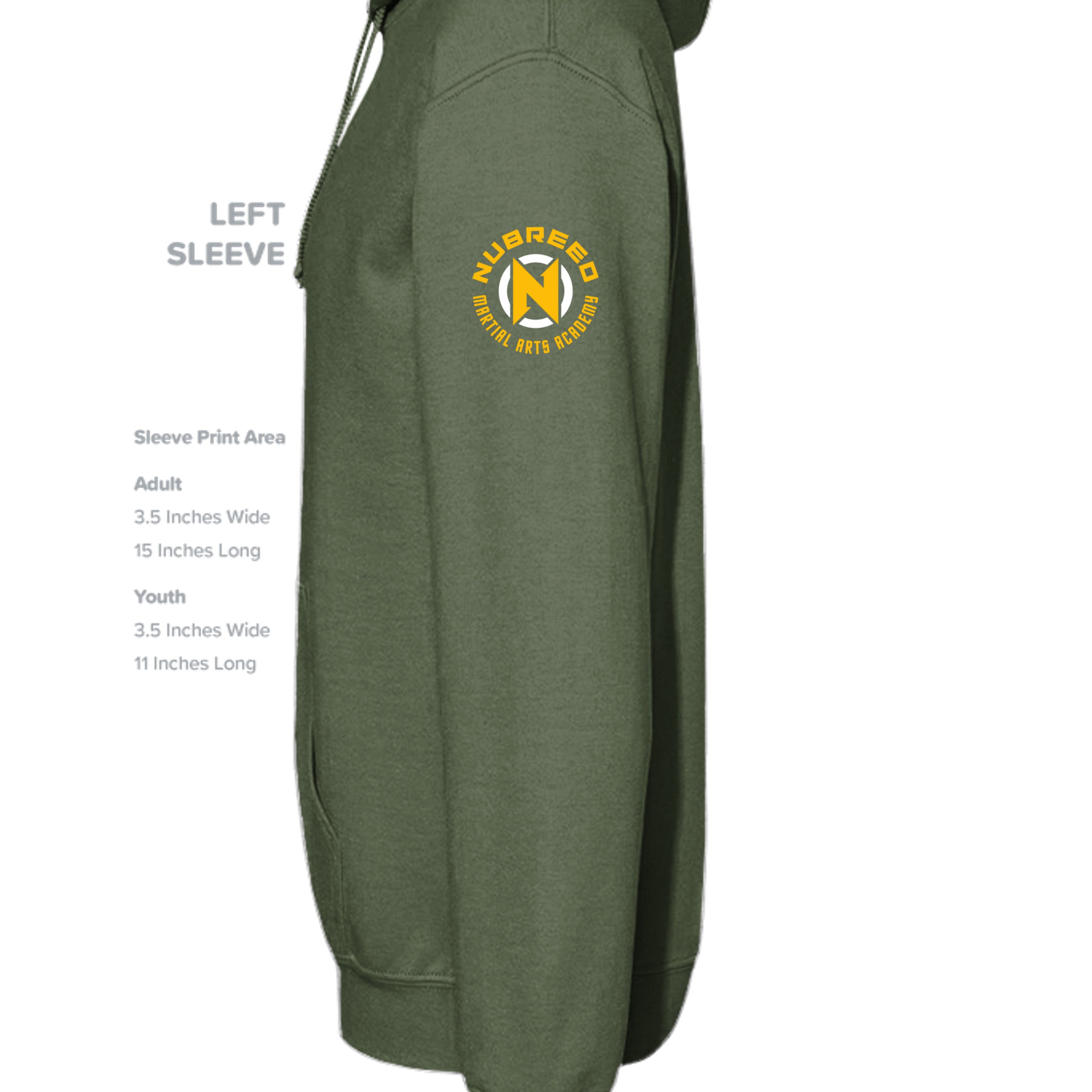 MILITARY GREEN - G185 - SLEEVE_LEFT